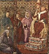 GIOTTO di Bondone St Francis Preaching before Honorius III china oil painting artist